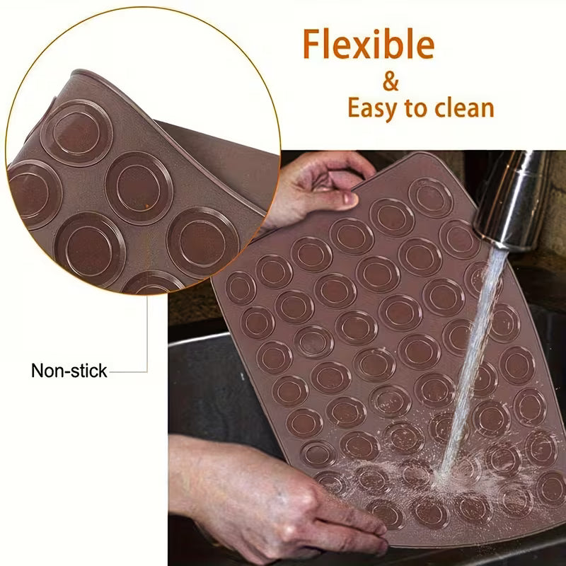 48 Holes Round Silicone baking mold