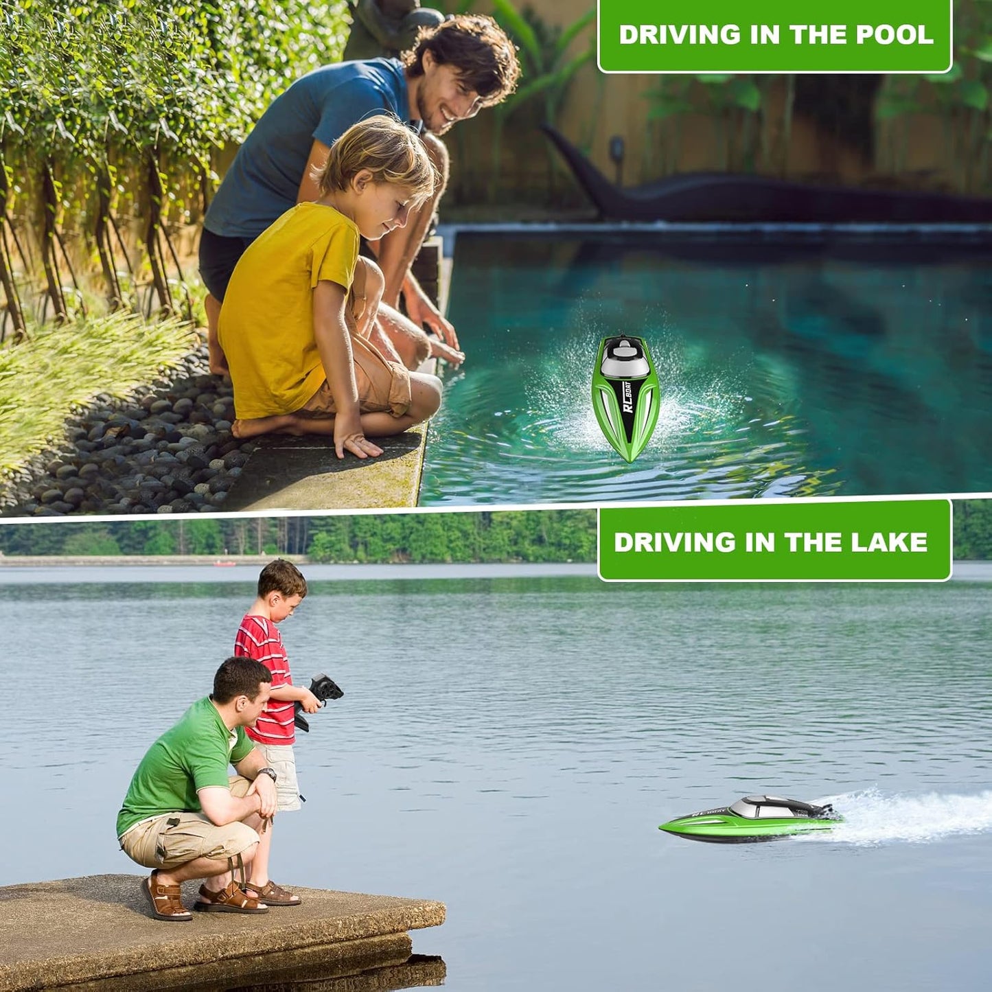 Rechargeable Remote Control Boat 2.4 Ghz