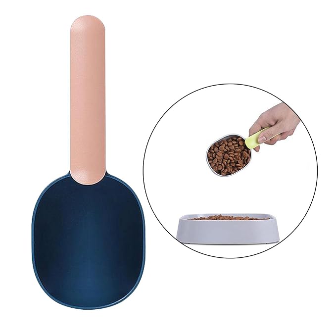 Macaso Pet Dog Cat Dry Food Scoop Spoon Shovel Animal Feeding Navy Pink