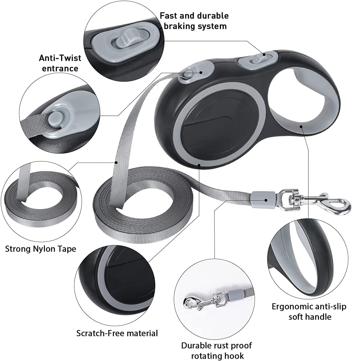 Retractable Leads Dog Pet Leash