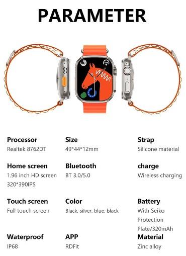 WS68 ULTRA 1.85 inch Color Screen Smart Watch