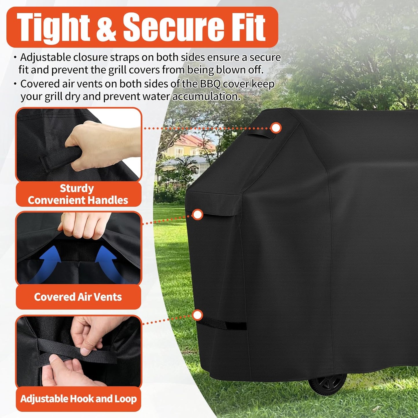 BBQ Grill Cover for Outdoor Grill