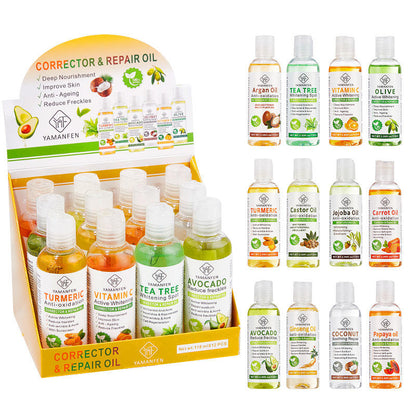 12 Style Castor Base Oil Natural Moisturizing
