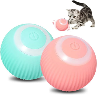 Interactive Cat Self-Rolling Ball with LED Light