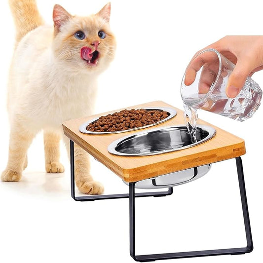 Cat Bowl Elevated Cat Food Bowl