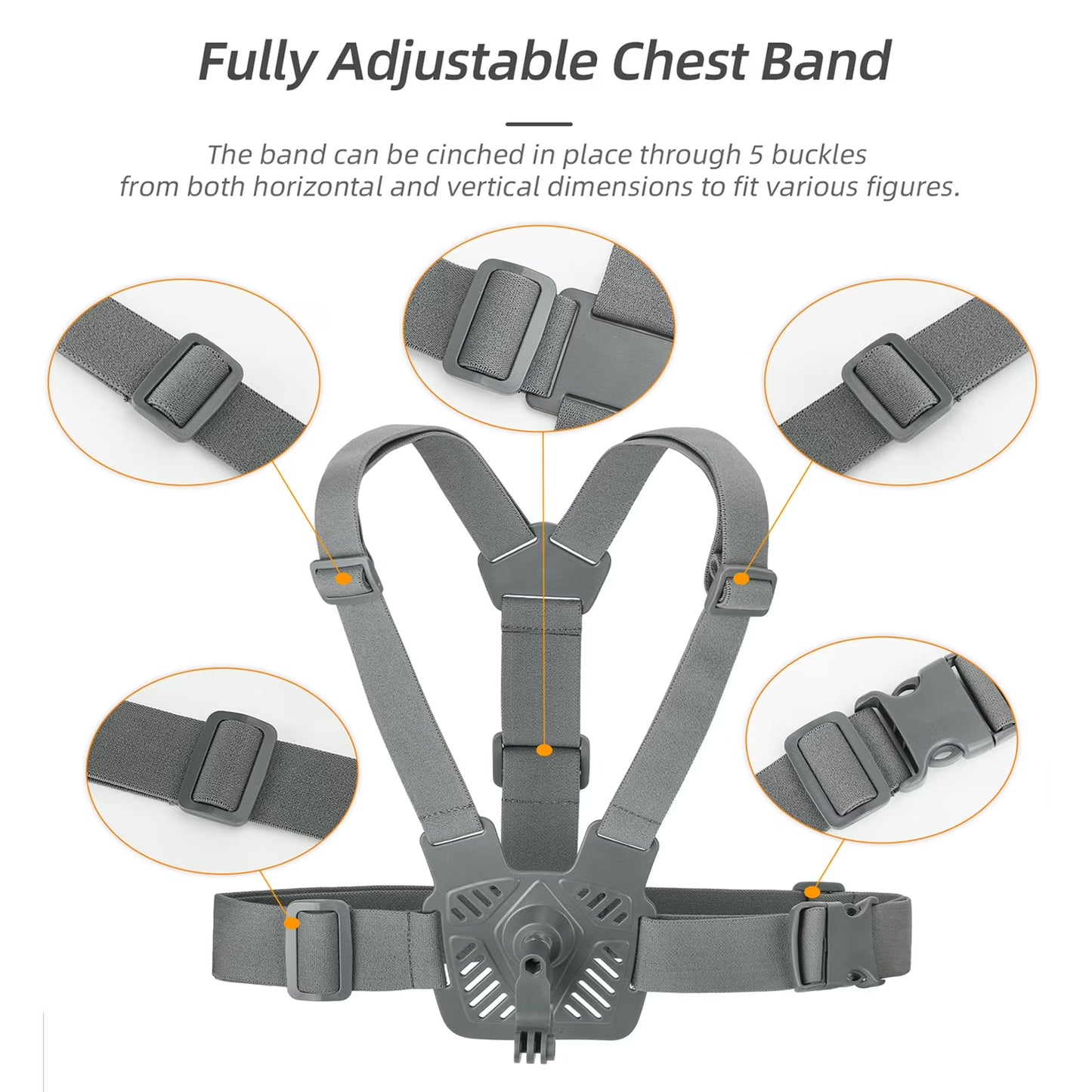 Chest Strap Camera Mounting Bracket for DJI Pocket 3