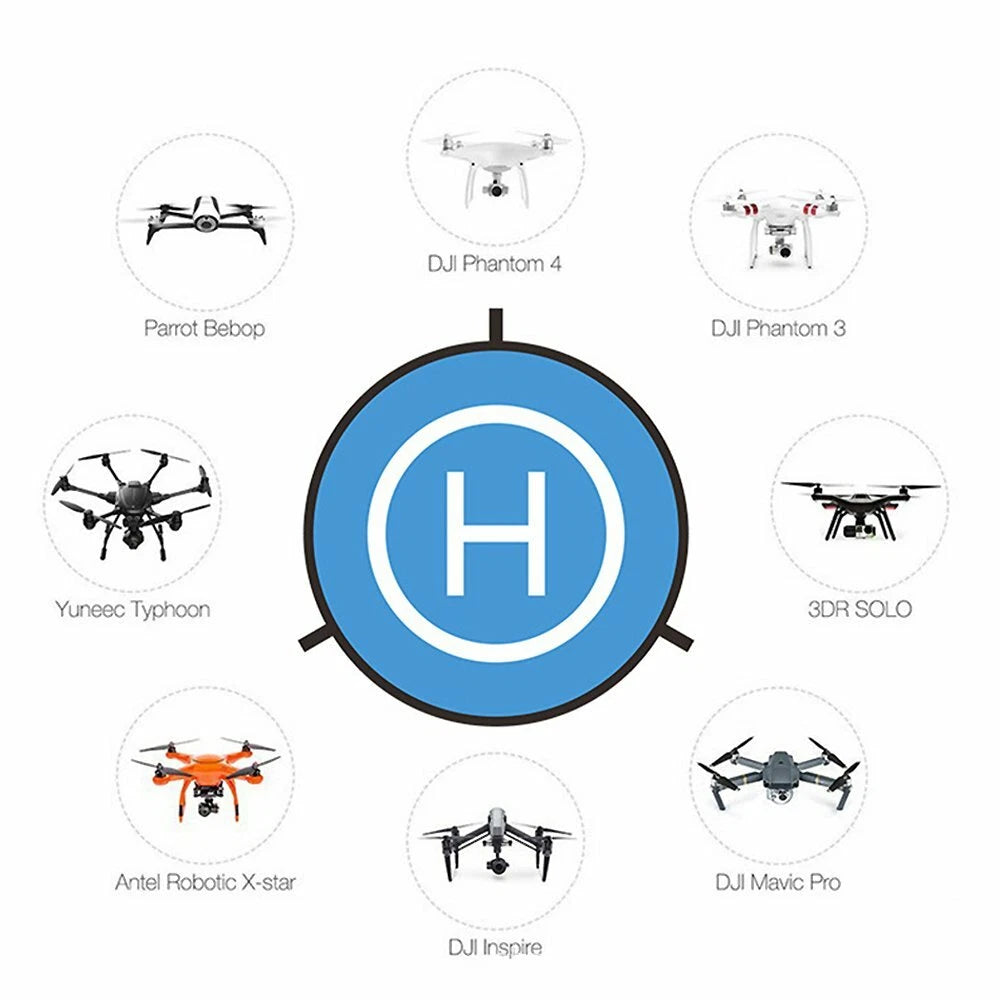 Protective Fast-fold Drone Landing Pad Apron