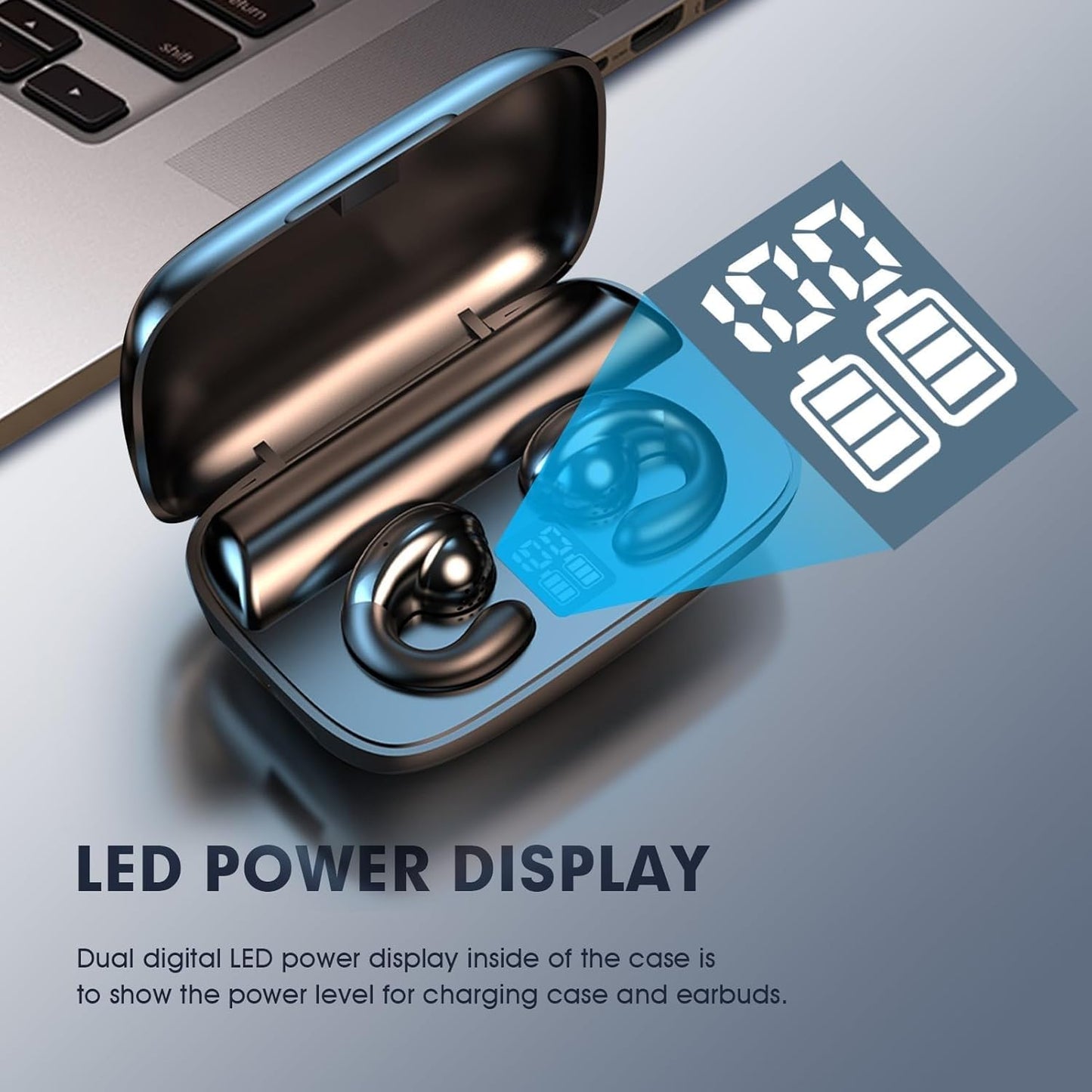 Wireless Earbuds with Earhooks