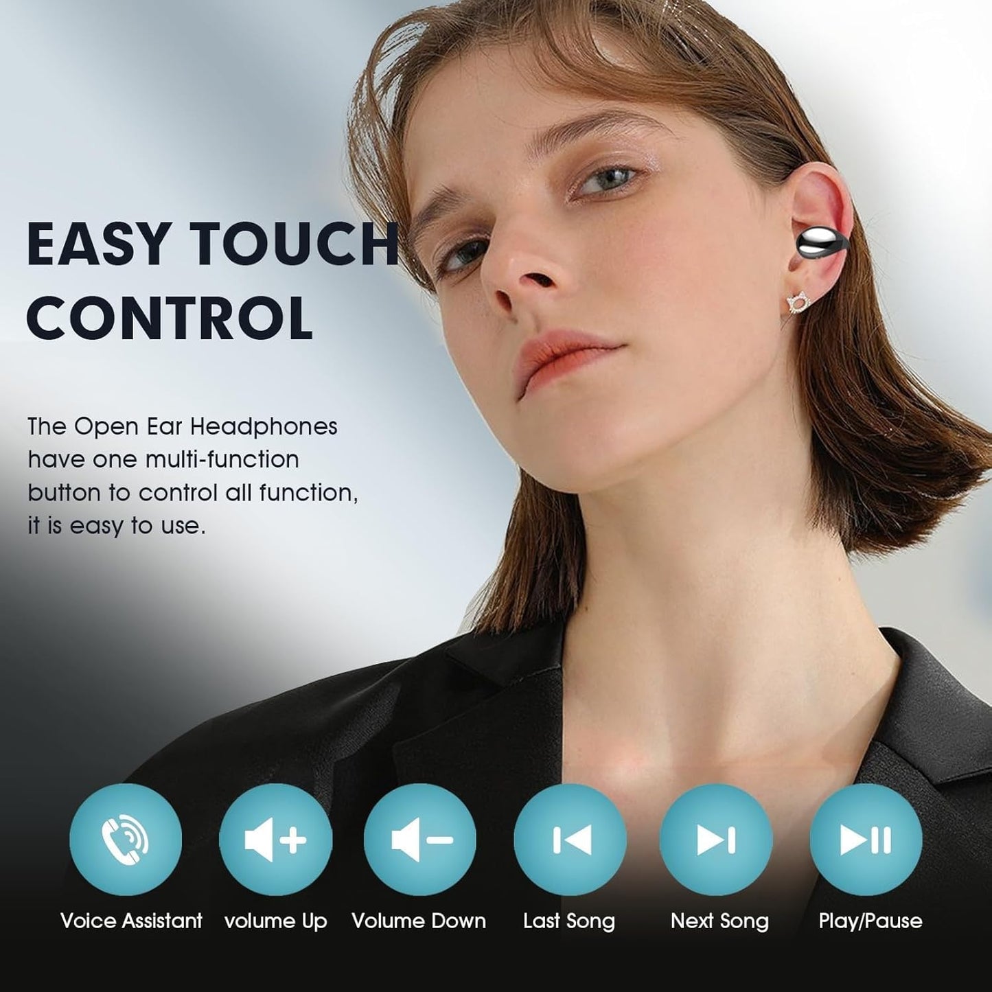 Wireless Earbuds with Earhooks
