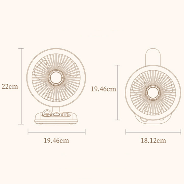 ICARER FAMILY Foldable Fan with Light(4000mAh)
