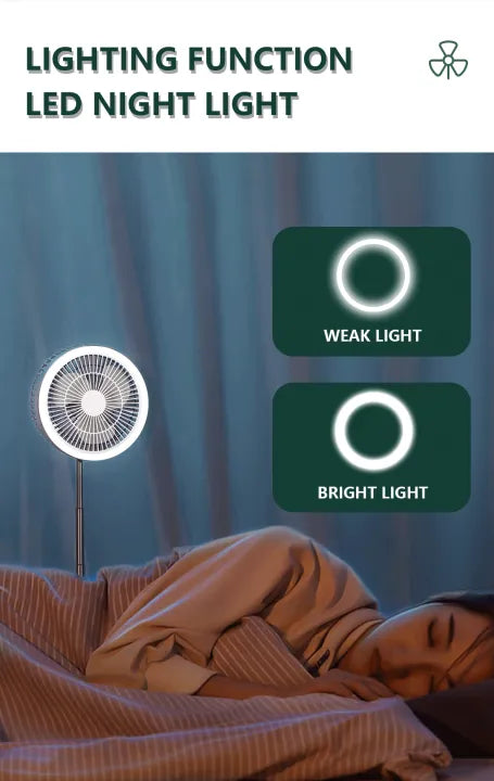 ICARER FAMILY® Foldable Fan with Light(4000mAh)