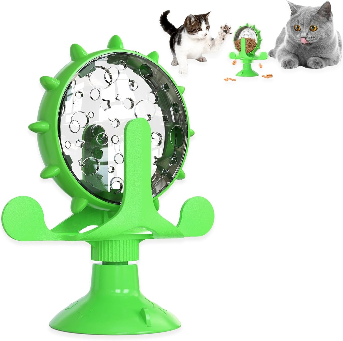 Food Throwing Toy with Hopper for Cats and Dogs
