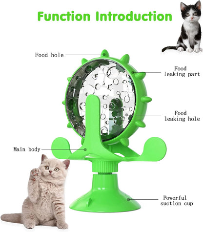 Food Throwing Toy with Hopper for Cats and Dogs