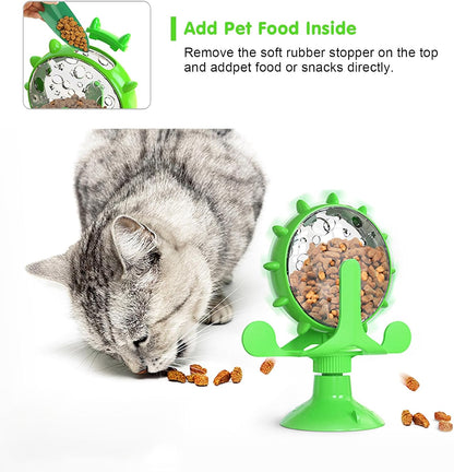 Food Throwing Toy with Hopper for Cats and Dogs