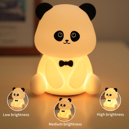 Cute Panda Squishy LED Lamp