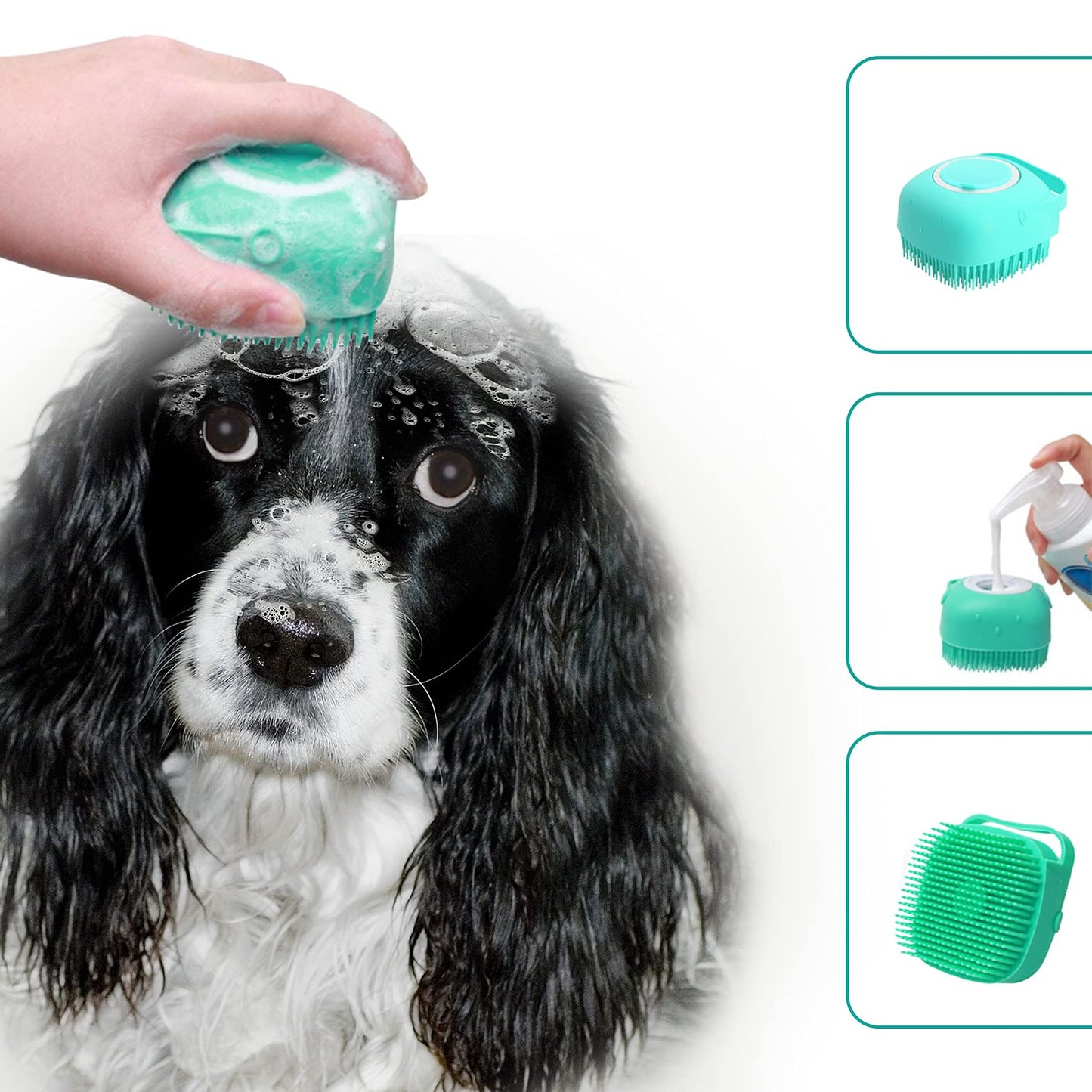 Soft Silicone Pet Shampoo Massager Brush