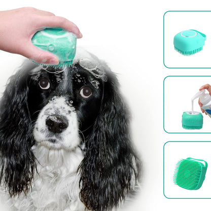 Soft Silicone Pet Shampoo Massager Brush