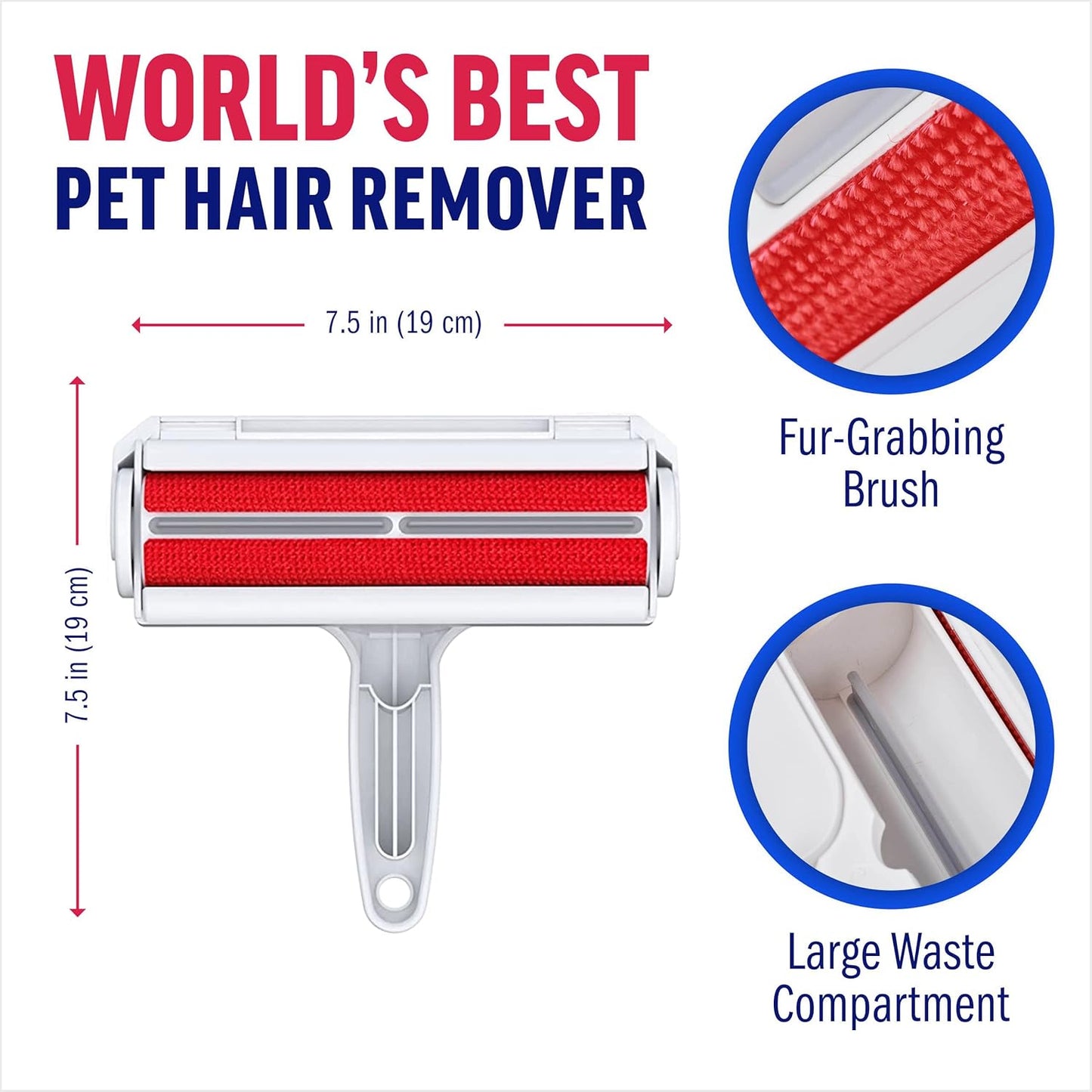 Reusable Pet Hair Remover Roller | Lint Removal for Clothes