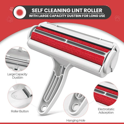 Reusable Pet Hair Remover Roller | Lint Removal for Clothes