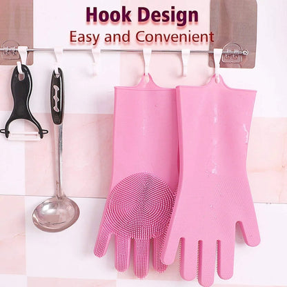 Silicone Cleaning Brush Gloves